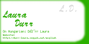 laura durr business card